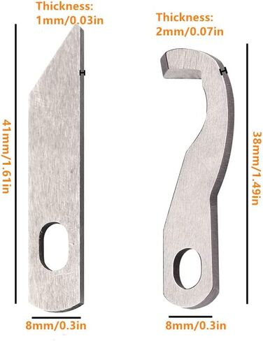 2 Pcs Brother Serger Blade for Brother 1034D Upper and Lower Knife (X77683001+ XB0563001) in Saudi Arabia