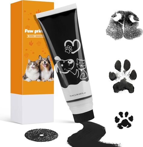 Nabance Pet Paw Print Paint for Dogs & Cats, Non-Toxic Keepsake, 2.54 fl oz in Kuwait