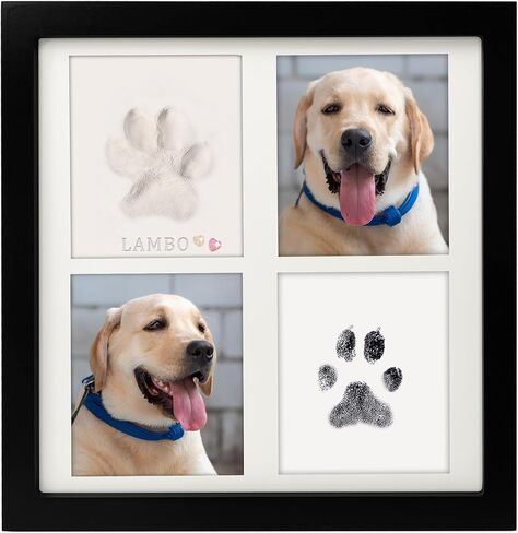 مجموعة طباعة مخالب الحبر والطين للكلاب والقطط من MYPAWLETS، وسادة حبر تعمل باللمس النظيف والطين الناعم، مجموعة طباعة مخالب الحيوانات الأليفة لمنطقة كبيرة، إطار تذكار لـ 1-2 حيوانات أليفة، هدايا للقطط/الكلاب in Kuwait