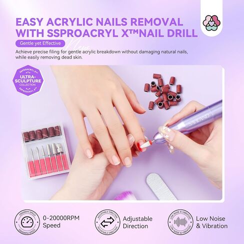 Saviland Acrylic Nail Kit with Drill and U V Light – Clear White Pink Acrylic Powder Acrylic Liquid Black Red White Gel Nail Polish Nail Tools Acrylic Nail Kit for Nail Art Acrylic Nails Gel Nails DIY in Saudi Arabia