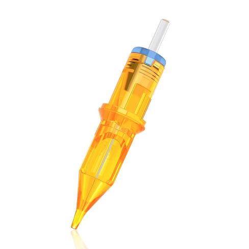 Tattoo Cartridge Needles, ATOMUS 10pcs 1RL 3RL 5RL 7RL 9RL Round Liner Disposable Tattoo Needle (Yellow 1RL 10pcs) in Saudi Arabia