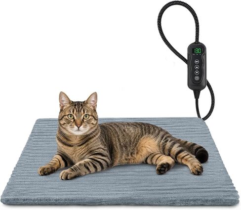 Dog Heating Pad, Heated Dog Bed, Adjustable Temperature with Timer-28 x20in in Saudi Arabia