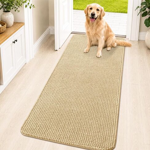 OLANLY Dog Door Mat for Muddy Paws 30x20, Absorbent Chenille Mud Doormat in Saudi Arabia