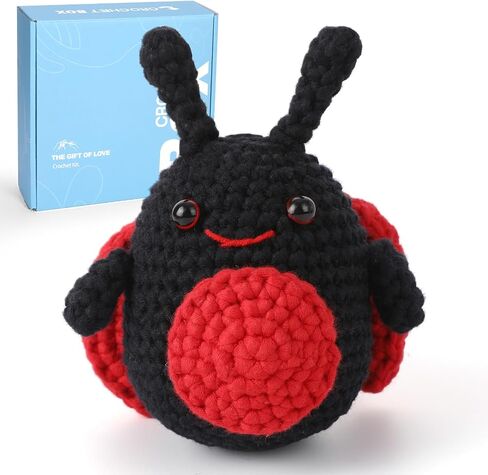 CrochetBox Brown Highland Cow Crochet Kit for Beginners, Craft for Adults in Kuwait
