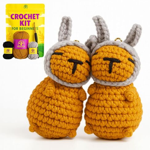 Absolute Beginner Crochet Kit for Adults, Level 1 Starter Kit with Videos in Saudi Arabia