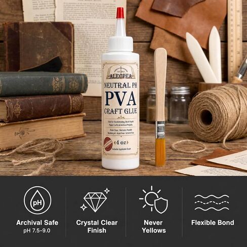 ALECPEA PVA Glue 4 oz for Crafts and Paper Projects in Kuwait