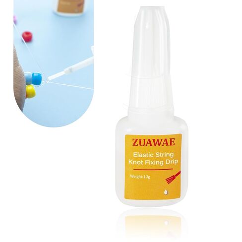 Jewelry Glue for Elastic String, Clear Craft Glue Elastic String Kont Fixing Drip, Bracelet Glue Bracelet Supplies for Rhinestones Crafts, Clay Beads, Fabric, Jewelry Making Kit in Saudi Arabia