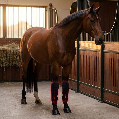 Horse Red Light Therapy Wrap Boot, 660nm 850nm, 3000mAh (Left) in Kuwait