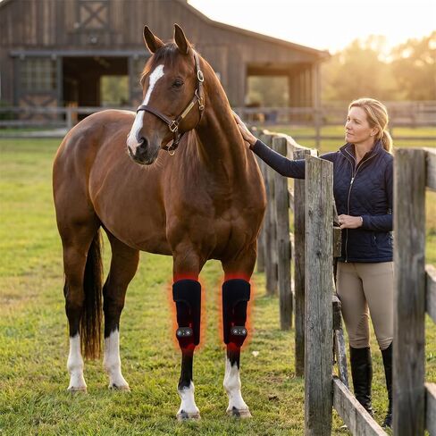 Horse Red Light Therapy Wrap Boot, 660nm 850nm, 3000mAh (Left) in Kuwait