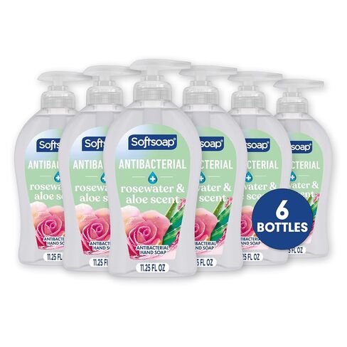 Softsoap Antibacterial Liquid Hand Soap, Sensitive Rosewater and Aloe scent Hand Soap, 11.25 Fl Oz (Pack of 6) in Saudi Arabia