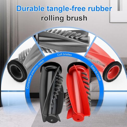 FFsign Replacement Parts Rolling Brush Compatible with Eufy RoboVac 11S, 15C, 30, 30C, 12, 35C 15T, 11S MAX, 15C MAX, 30C MAX, G30 Robotic Vacuum Cleaner, 3 Pack Roller Brush with 1 Brush in Kuwait