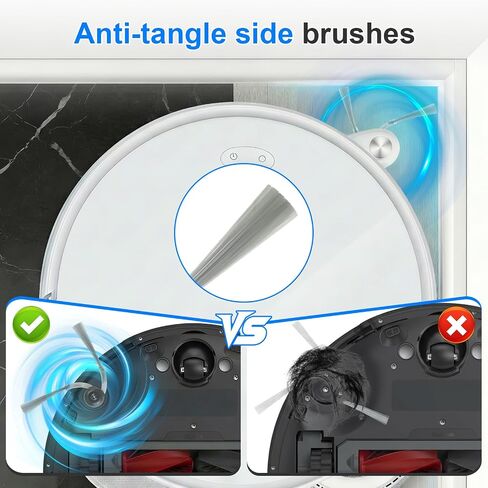 FFsign Replacement Parts Rolling Brush Compatible with Eufy RoboVac 11S, 15C, 30, 30C, 12, 35C 15T, 11S MAX, 15C MAX, 30C MAX, G30 Robotic Vacuum Cleaner, 3 Pack Roller Brush with 1 Brush in Kuwait