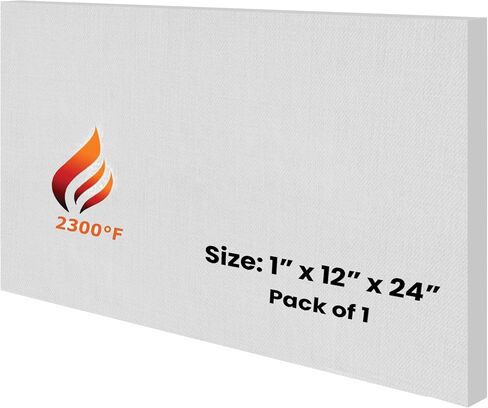 SIMOND STORE Ceramic Fiber Insulation Board - 2300F, 1" x 18" x 24", 1 Pack in Kuwait
