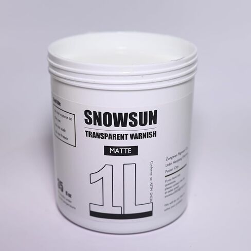 SNOWSUN Matte Varnish 1L for Acrylic Paint Non-Yellowing Sealer in Saudi Arabia