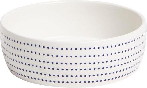 Pearhead Ceramic Dog Bowl - Woof Speckled Pet Food & Water Dish, 20 oz in Kuwait