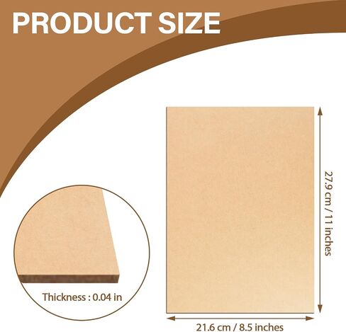 30 Pack 8.5 x 11 Inch Chipboard Sheets 40PT Thick Book Binding Board in Kuwait