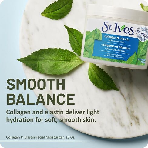 St. Ives Collagen and Elastin Facial Moisturizer For Renewing (Paraben Free/Dermatologist Tested/Cruelty Free), 10 Ounce (Pack of 4) in Kuwait