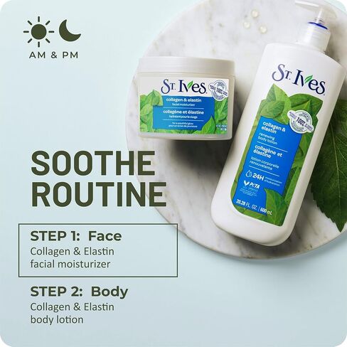 St. Ives Collagen and Elastin Facial Moisturizer For Renewing (Paraben Free/Dermatologist Tested/Cruelty Free), 10 Ounce (Pack of 4) in Kuwait