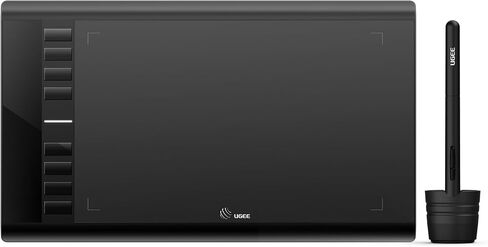 UGEE S640 Graphics Drawing Tablet, Digital Draw Art Pad with Pen Battery-Free Stylus Tilt Function 8192 Levels Pressure Sensitivity 10 Express Keys for Mac, Windows PC and Android in Saudi Arabia