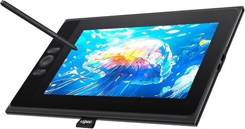 UGEE S640 Graphics Drawing Tablet, Digital Draw Art Pad with Pen Battery-Free Stylus Tilt Function 8192 Levels Pressure Sensitivity 10 Express Keys for Mac, Windows PC and Android in Kuwait