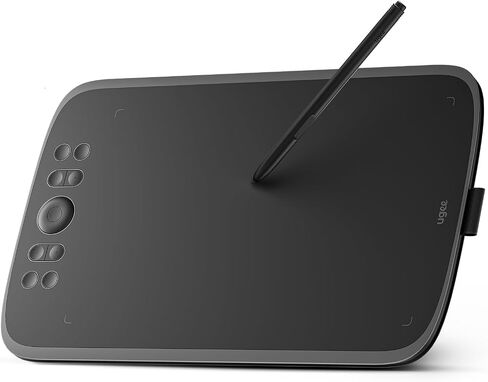 UGEE S640 Graphics Drawing Tablet, Digital Draw Art Pad with Pen Battery-Free Stylus Tilt Function 8192 Levels Pressure Sensitivity 10 Express Keys for Mac, Windows PC and Android in Kuwait