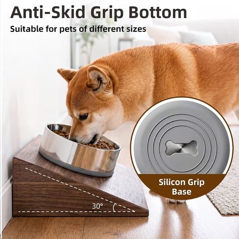 Casfuy Heavy Duty Triple-Wall Insulated Stainless Steel Dog & Cat Bowl, Small: 1-L/ 4.2-Cups in Saudi Arabia