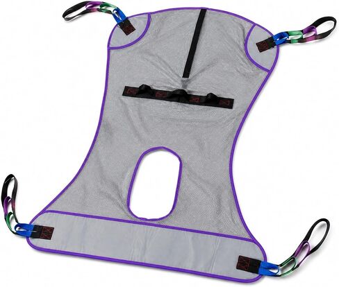 Patient Aid Full Body Mesh Commode Patient Lift Sling, 110 to 200 lbs Weight Capacity (Medium) in Kuwait