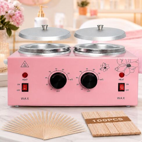 Single Pot Electric Wax Warmer Machine for Body Hair Removal Hot SPA Aluminum Heater with Wooden Wax Sticks in Kuwait
