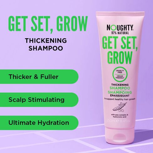 Noughty 97% Natural Get Set Grow Tonic, Leave in Treatment for Thicker and Fuller Looking Hair with Pea Complex and Hyaluronic Acid, Sulphate Free Vegan Haircare 75ml in Kuwait