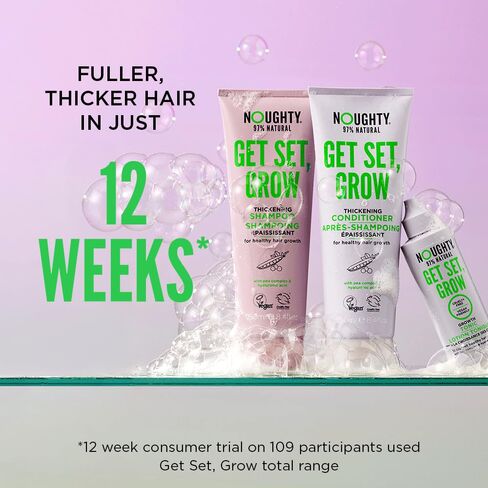 Noughty 97% Natural Get Set Grow Tonic, Leave in Treatment for Thicker and Fuller Looking Hair with Pea Complex and Hyaluronic Acid, Sulphate Free Vegan Haircare 75ml in Kuwait