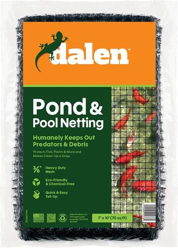 Dalen Pond & Pool Netting - غطاء حديقة مائية خارجية - شبكة واقية للأسماك والحياة المائية - شبكة 3/8 بوصة - (7 × 10 بوصة) in Kuwait