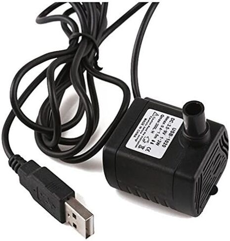 Driew 3W DC 3.5-8V USB Water Pump with Power Cord, Solar Mini Submersible,Brushless,Waterproof (1, Black) in Saudi Arabia