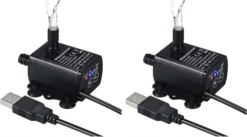 Decdeal Submersible Water Pump Aquarium Fountain DC 5V 300L/H (1 Pc) in Saudi Arabia