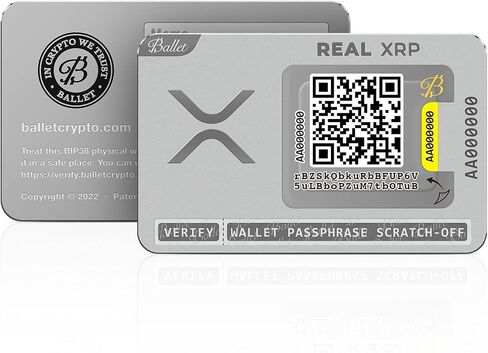 Ballet XRP Cold Storage Wallet Card 3-Pack - Stainless Steel, Offline in Kuwait