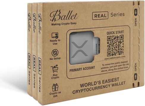 Ballet XRP Cold Storage Wallet Card 3-Pack - Stainless Steel, Offline in Kuwait