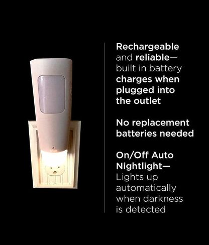 Westek Emergency Light, 1 Pack – Multi-Function LED Rechargeable Flashlight, Power Failure Light and Night Light – Must-Have Power Outage Lights, Ideal for Storms, Blackouts – NL-PWFL AmerTac in Kuwait