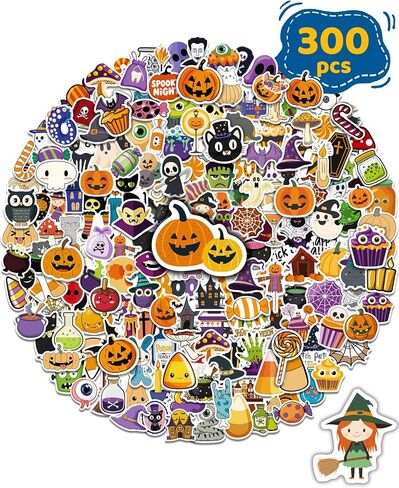 300 Pcs/Pack Water Bottle Stickers for Kids, Cute Vinyl Waterproof Stickers in Kuwait