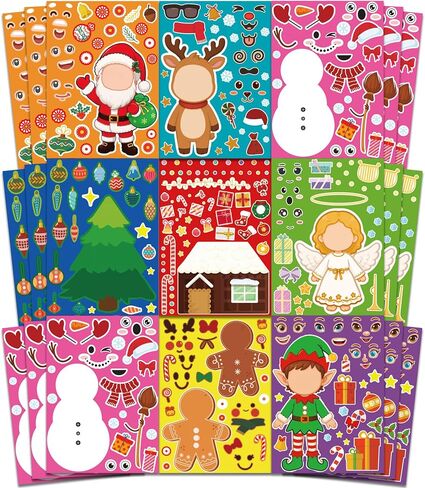 Halloween Party Favors - 24 Sheets DIY Halloween Stickers for Kids in Kuwait