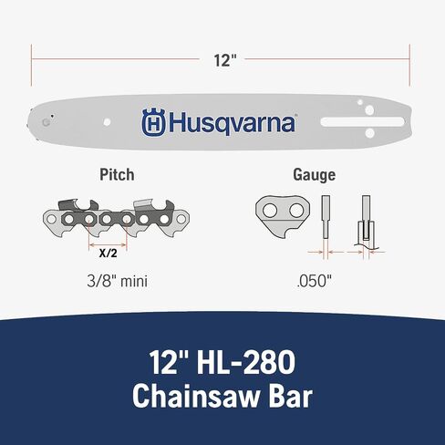 Husqvarna 531300447 12-Inch HL280-45 Lo-Pro Chain Saw Bar, 3/8-Inch by .050-Inch in Saudi Arabia