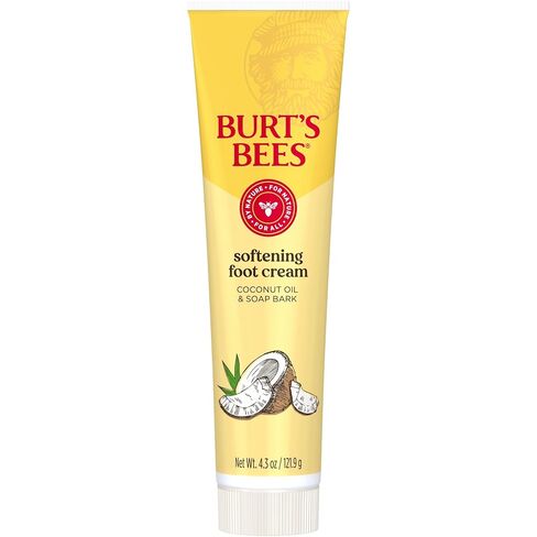 Foot Cream, Burt's Bees Moisturizing Lotion for Dry Skin, with Coconut Oil & Vitamin E, All Natural, 4.34 Ounce (Pack of 3) (Packaging May Vary) in Kuwait