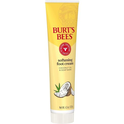 Foot Cream, Burt's Bees Moisturizing Lotion for Dry Skin, with Coconut Oil & Vitamin E, All Natural, 4.34 Ounce (Pack of 3) (Packaging May Vary) in Kuwait