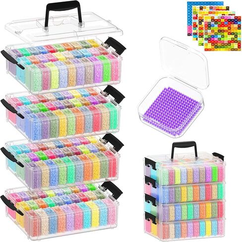 4-Tier Diamond Painting Storage Containers, 120 Pcs Large Capacity in Kuwait
