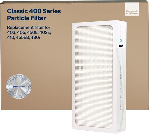 BLUEAIR Classic 400 Series Genuine Particle Replacement Filter; fits Classic 480i, 402, 403, 405, 410, 450E, 455EB, White in Saudi Arabia