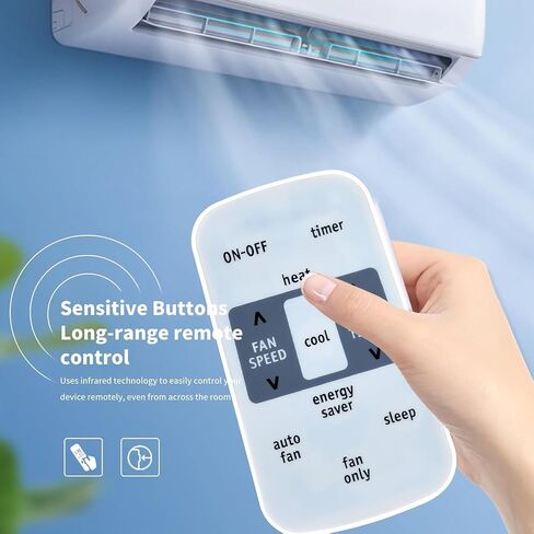 YAN1F1 Replacement Remote Control Compatible for Gree Air Conditioner YAN1F6F YAN1F1F VIR09HP115V1AH VIR12HP115V1A VIR09HP230V1A VIR12HP230V1AH VIR18HP230V1A VIR24HP230V1AH VIR36HP230V1AH in Kuwait