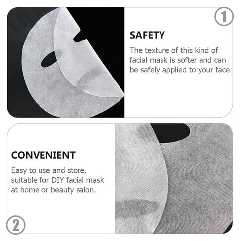 DIY Facial Beauty Mask Sheets Nonwoven Fabric 50pcs in Kuwait