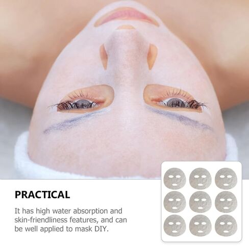 DIY Facial Beauty Mask Sheets Nonwoven Fabric 50pcs in Kuwait