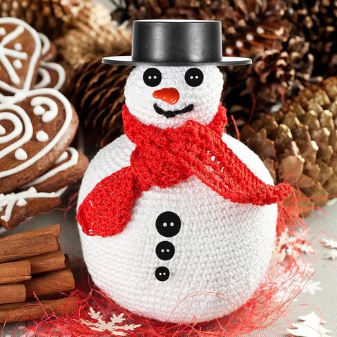 DEEPCRAFF 320pcs DIY Snowman Kit, Mini Hats, Noses & Buttons for Crafts in Kuwait