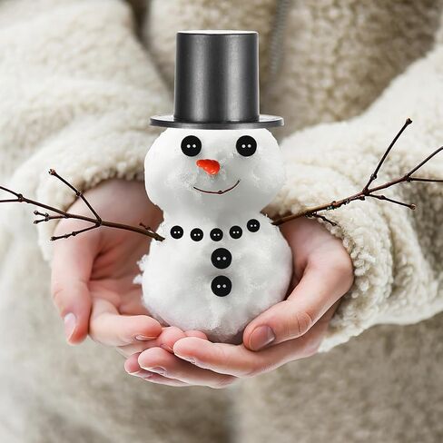 DEEPCRAFF 320pcs DIY Snowman Kit, Mini Hats, Noses & Buttons for Crafts in Kuwait