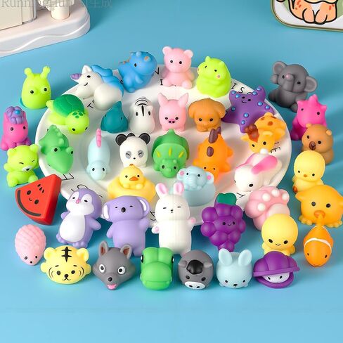 30 Pack Squishy Toys for Kids, Mini Mochi Squishies, Cute Kawaii Animal Squishy Pack, Soft Fidget Toys, Sensory Squeeze Toys, Party Favors, Goodie Bags Stuffers for Kids, Classroom Prizes in Kuwait