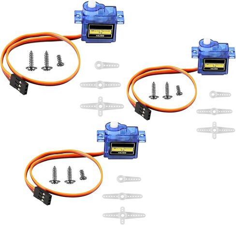 4Pcs SG90 Micro Servo Motor 180 Degree SG90 9G Gear Motor Control for Arduino Raspberry Pi RC Car Toy Robot Helicopter Airplane Controls Car Boat DIY in Saudi Arabia